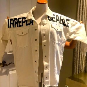 ADIKA White Jean Jacket